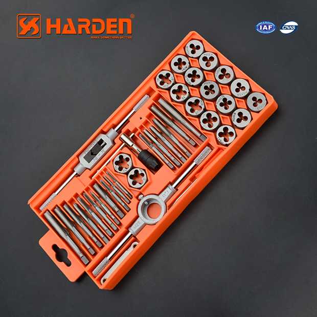 Professional 40PCS Tap And Die Set Harden Brand 610459