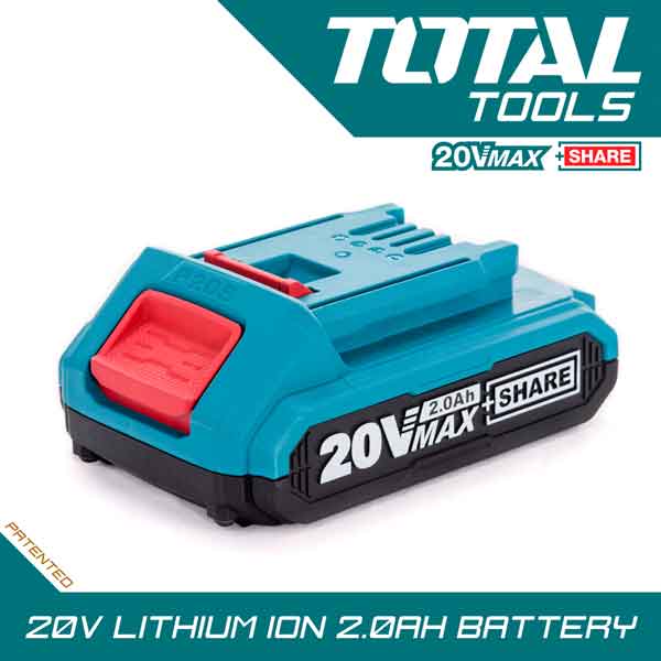 20v 2.0Ah Rechargeable Li-ion Battery Pack Total Brand TFBLI2001