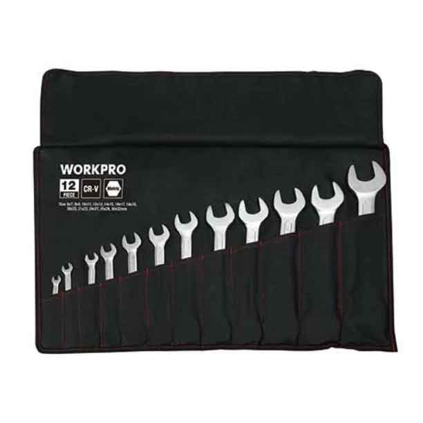 12PC Double Open Wrench Set 6-32 Workpro Brand W003317
