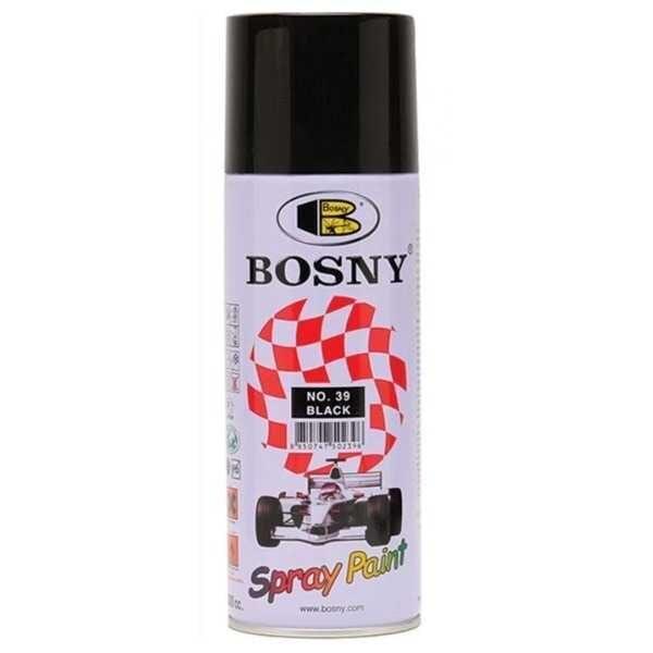 400 ml Gloss Black Color Spray Paint Bosny Brand