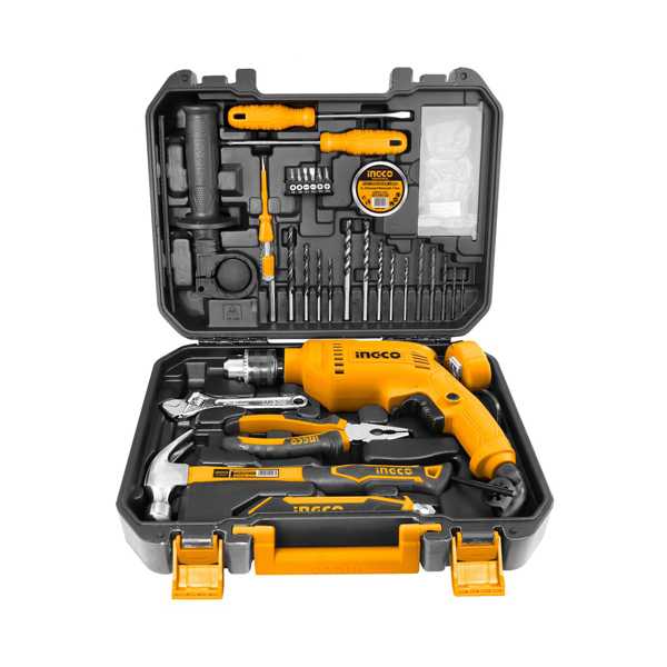 550W Impact Drill Machine Ingco Brand with 115 Pieces Accessories HKTHP11111