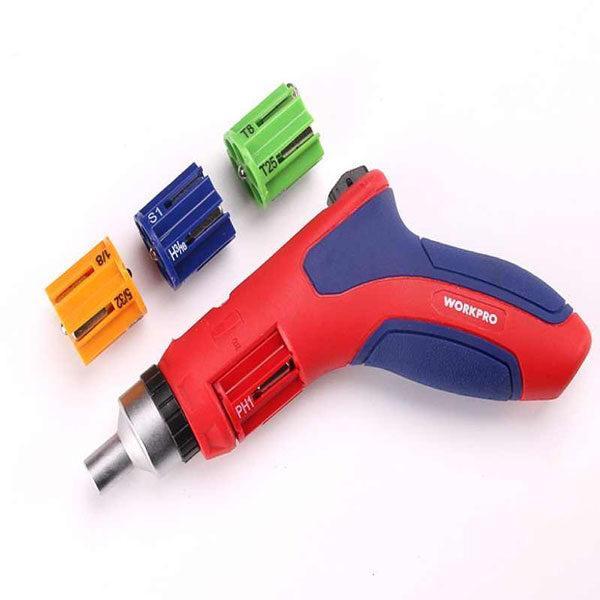 24-IN-1 Multifunction Pistol Auto-Loading Ratcheting Screwdriver Home Repair Tool Workpro Brand W021176
