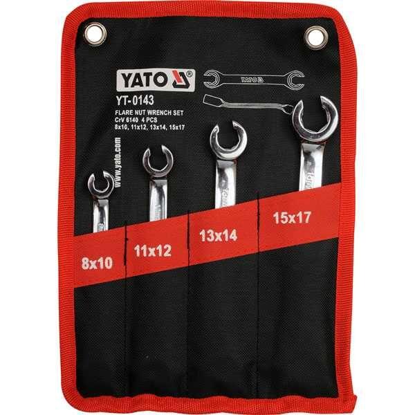 4Pcs Flare Nut Wrench Set Yato Brand YT-0143