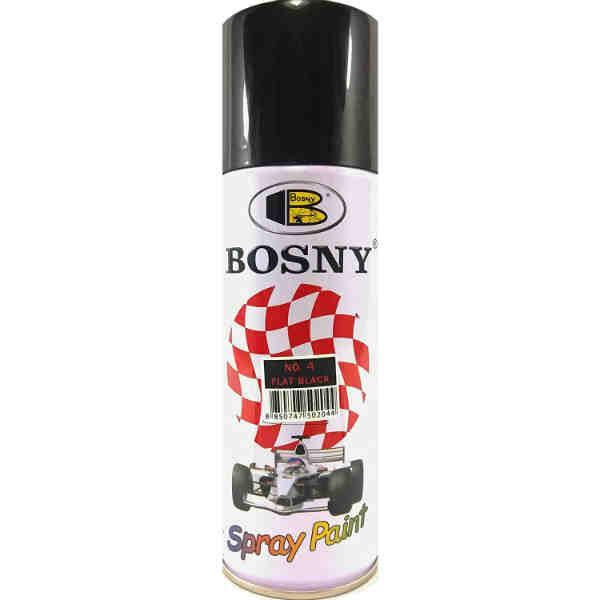 400 ml Flat Black Color Spray Paint Bosny Brand