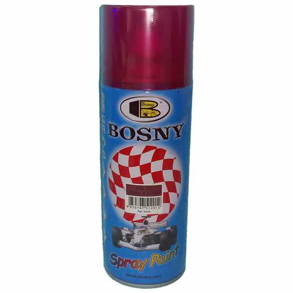 Metallic Red Color Spray paint Bosny Brand