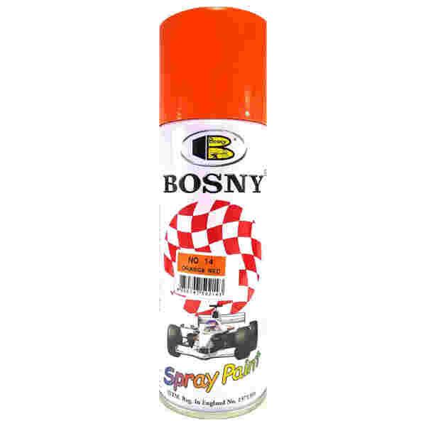400ml Orange Red Color Spray Paint Bosny Brand