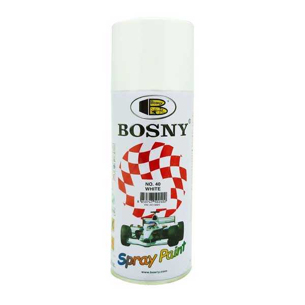 400 ml White Color Spray Paint Bosny Brand
