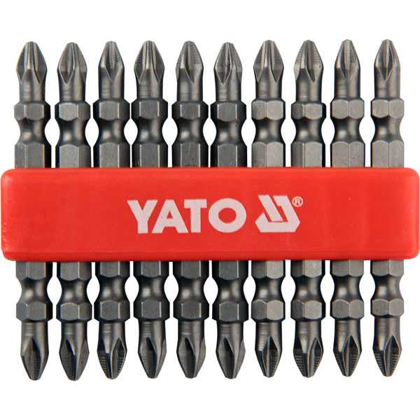 10 pcs PH2 X 65mm Double Head Screwdriver Bits Yato Brand YT-0481
