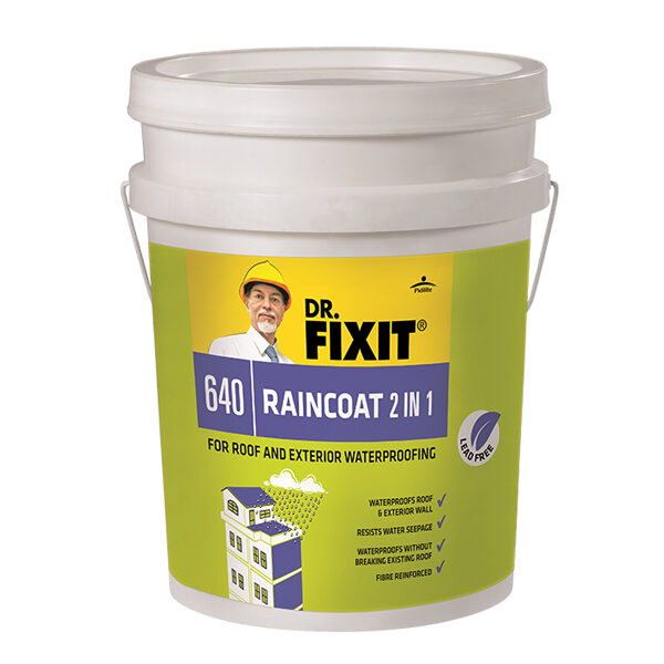 20 Liter 2 In 1 For Roof And Exterior Waterproofing Raincoat DR. Fixit Brand