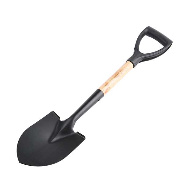 2 ft. Metal Shovel with Wooden Handle For Gardening (D Shape)