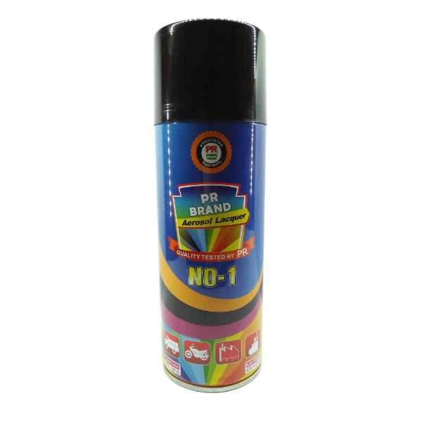 400ml Gloss Black Color Spray Paint China Brand