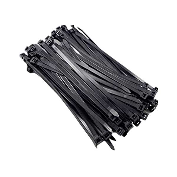 6 Inch 100 Pcs Packet Black Color Cable Tie