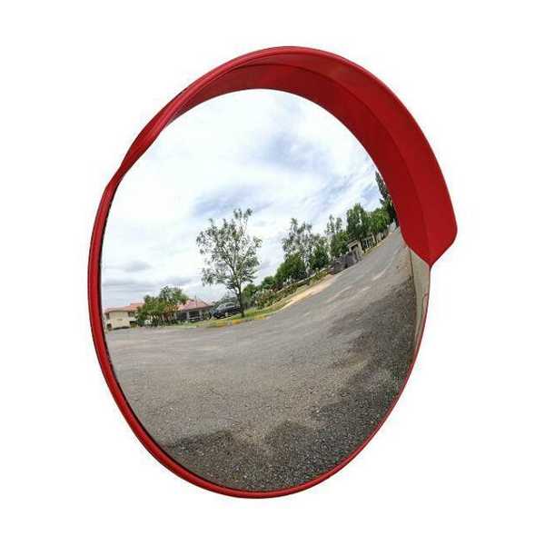 24 inch 160 Degree Breakage-proof Indoor/outdoor Convex Safety Mirror Pole Mount Traffic Security Shop Driveway Blind Spot Hidden